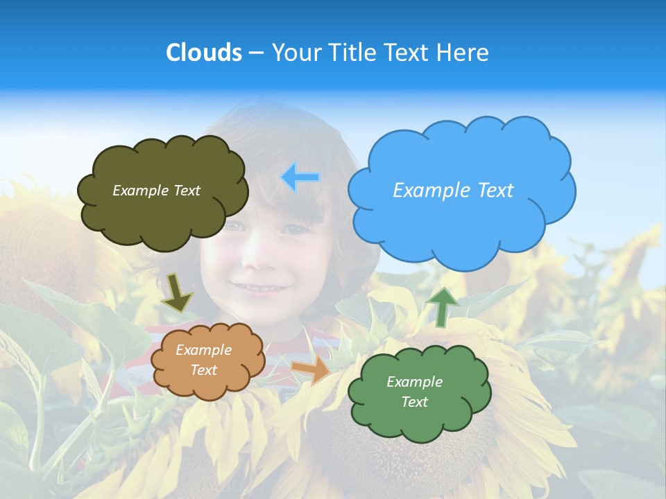 Blau Natur Feld PowerPoint Template