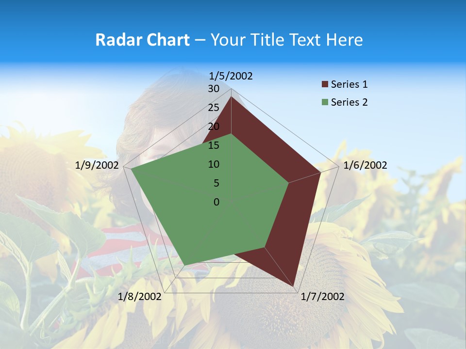 Blau Natur Feld PowerPoint Template