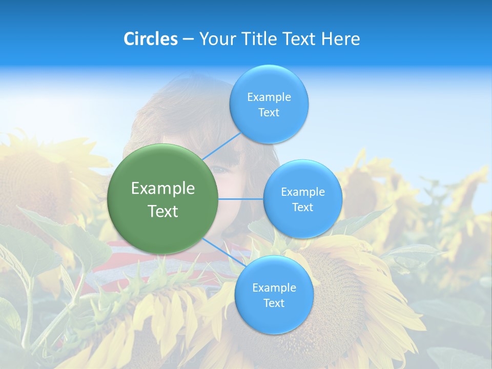 Blau Natur Feld PowerPoint Template