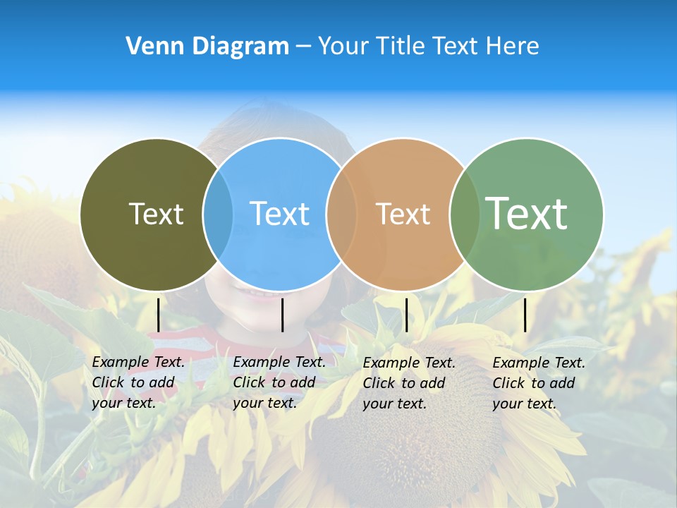 Blau Natur Feld PowerPoint Template