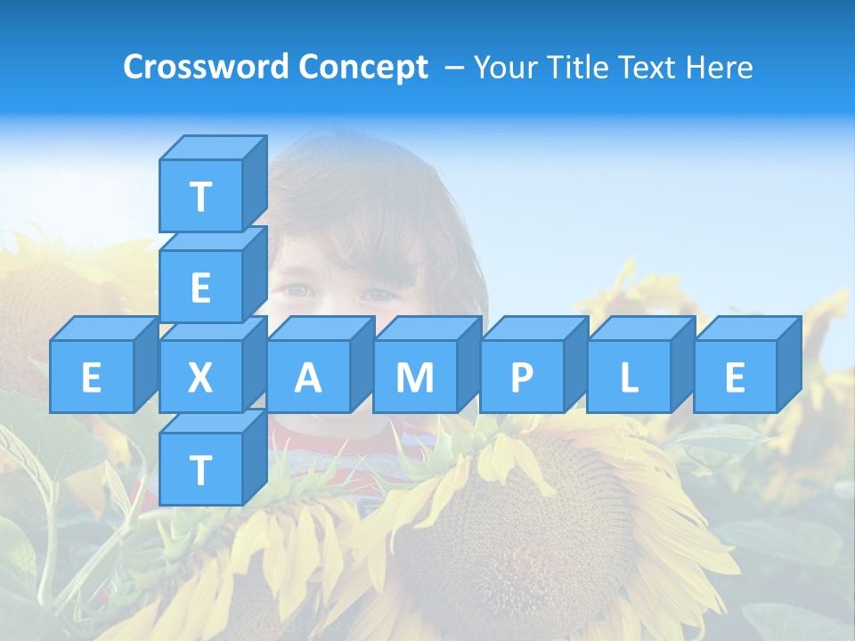 Blau Natur Feld PowerPoint Template