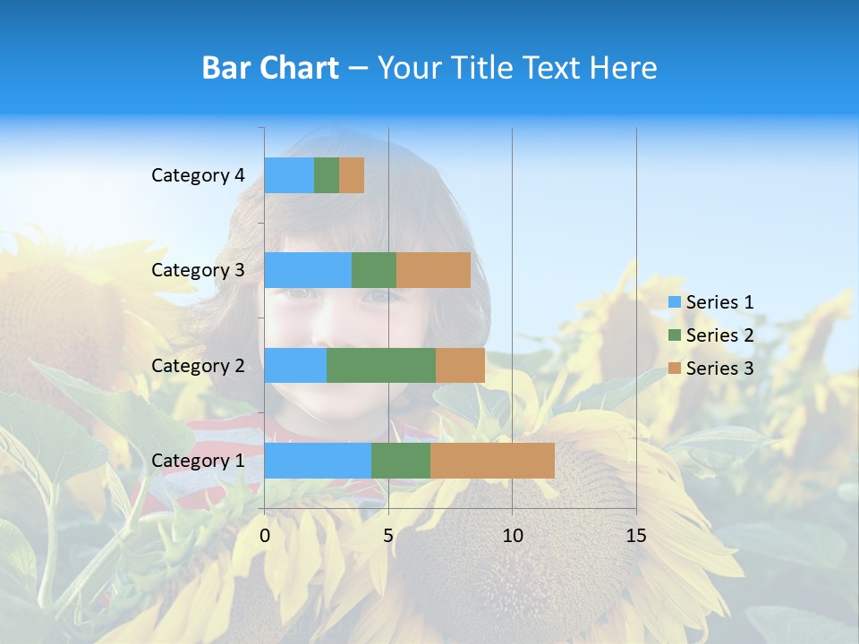 Blau Natur Feld PowerPoint Template