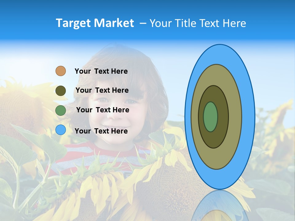 Blau Natur Feld PowerPoint Template