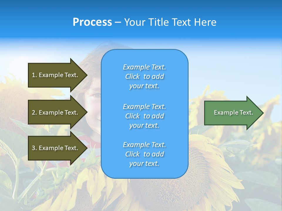 Blau Natur Feld PowerPoint Template