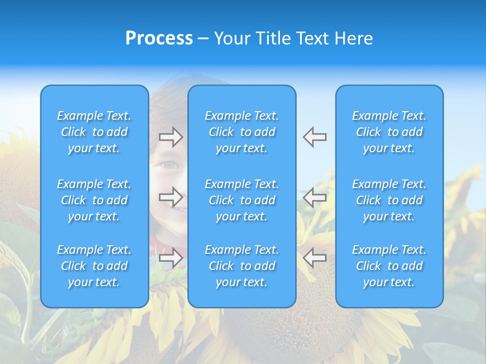 Blau Natur Feld PowerPoint Template