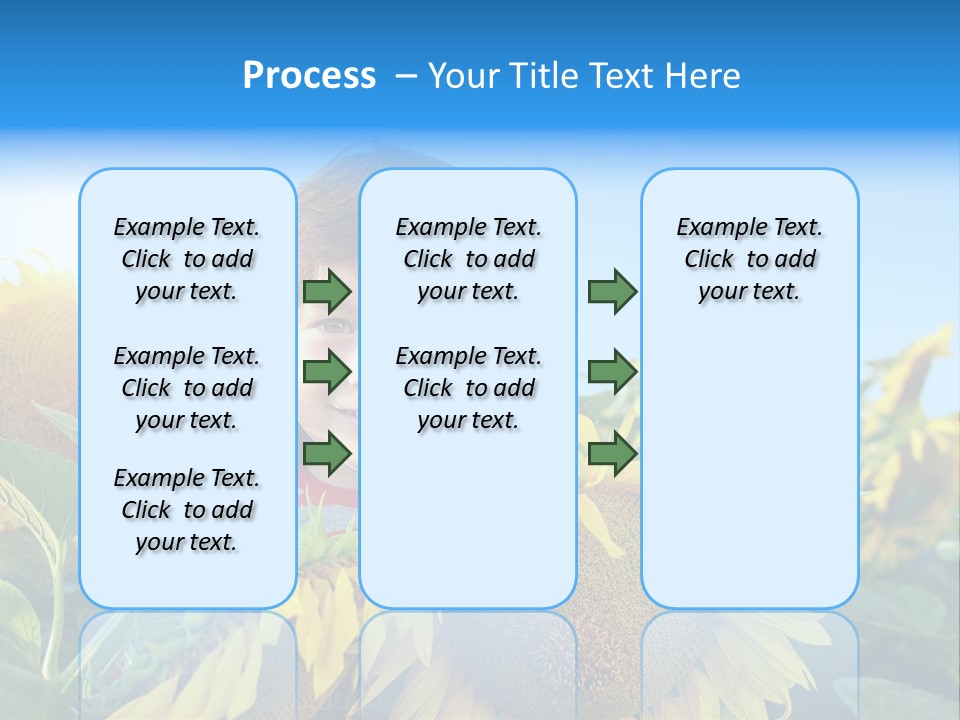 Blau Natur Feld PowerPoint Template