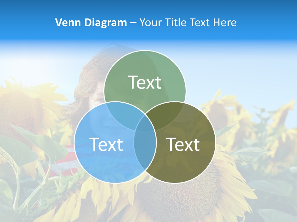 Blau Natur Feld PowerPoint Template