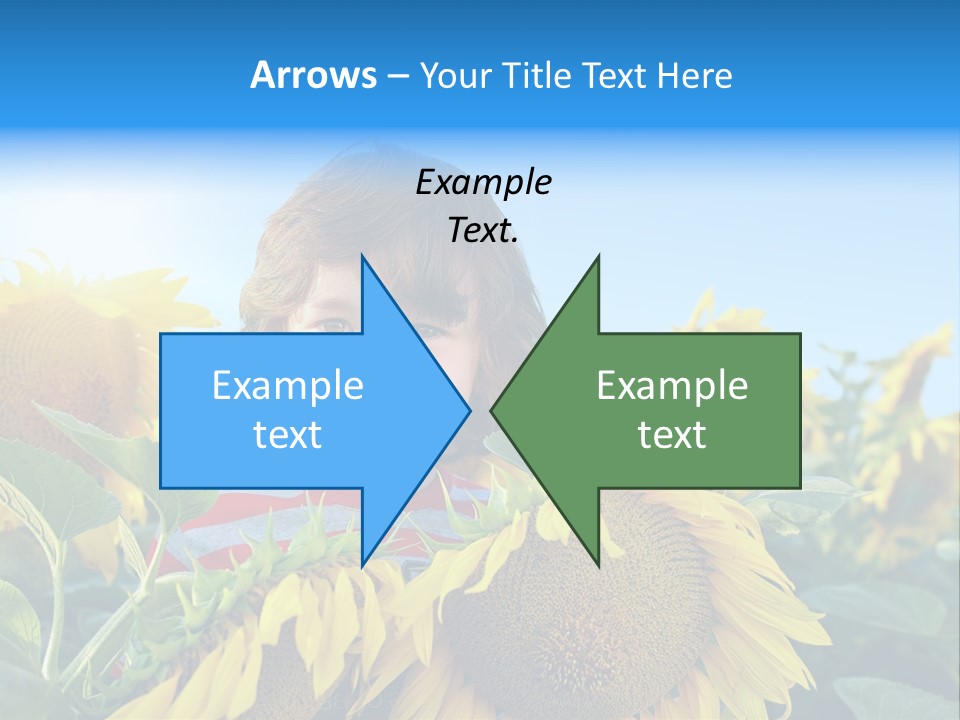 Blau Natur Feld PowerPoint Template