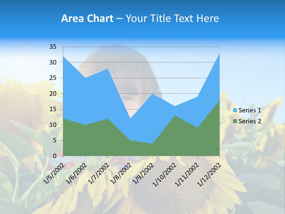 Blau Natur Feld PowerPoint Template