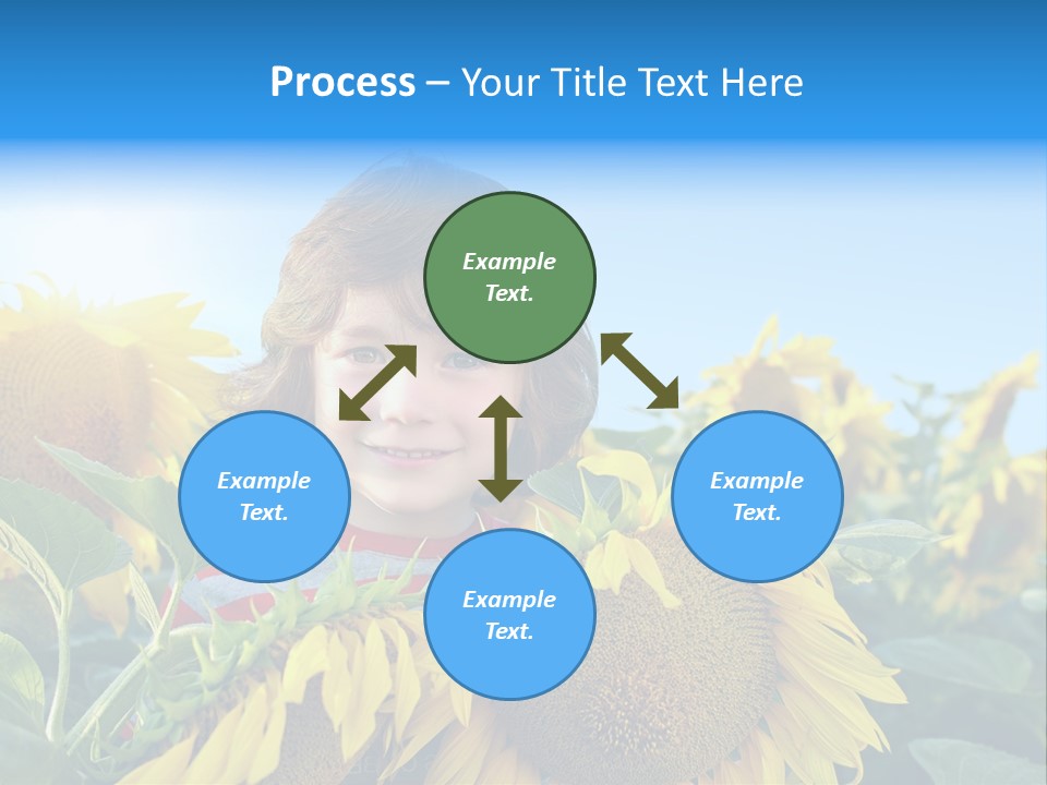 Blau Natur Feld PowerPoint Template