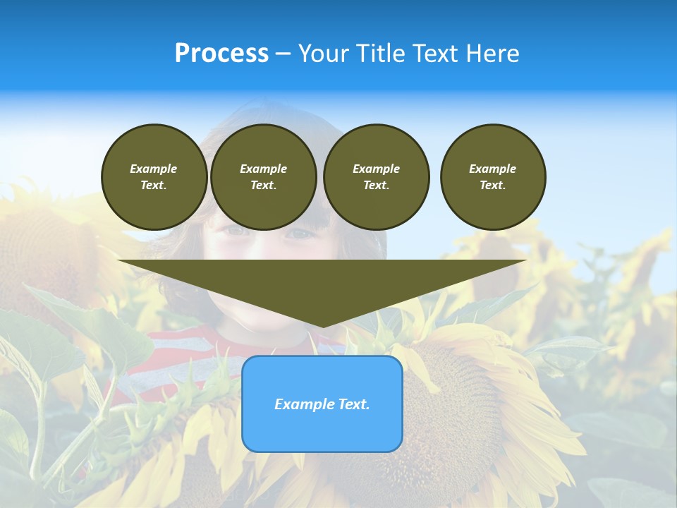 Blau Natur Feld PowerPoint Template