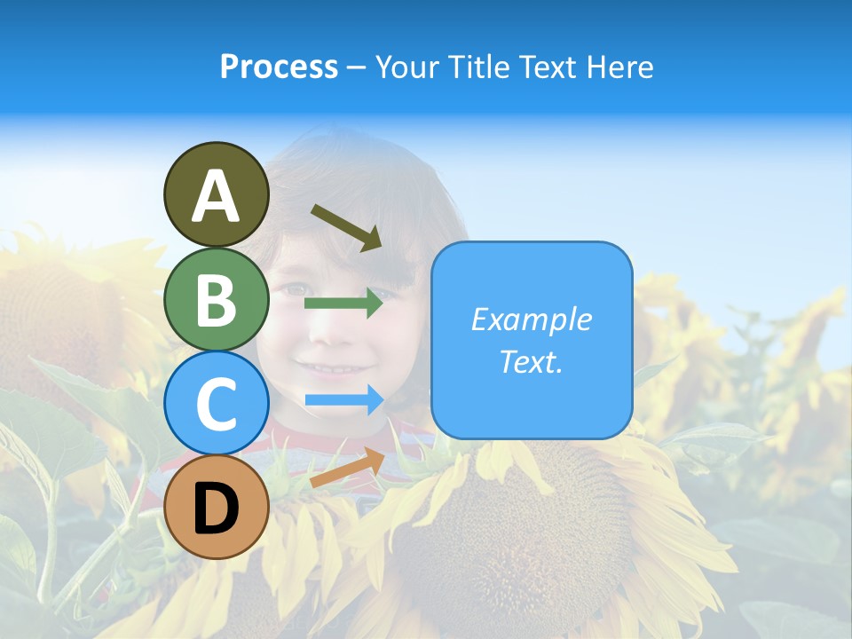 Blau Natur Feld PowerPoint Template