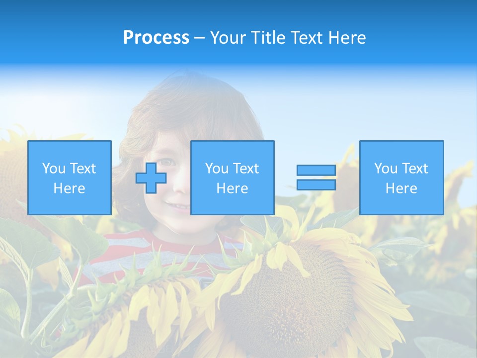 Blau Natur Feld PowerPoint Template