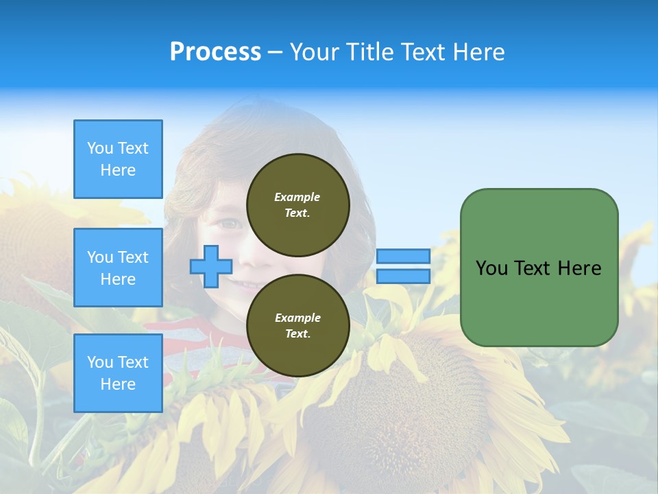 Blau Natur Feld PowerPoint Template