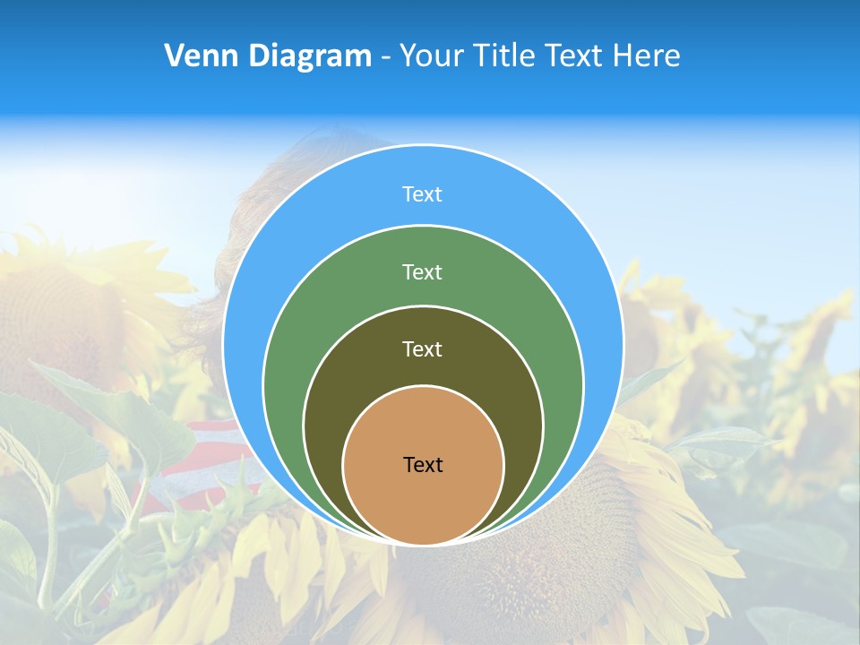 Blau Natur Feld PowerPoint Template