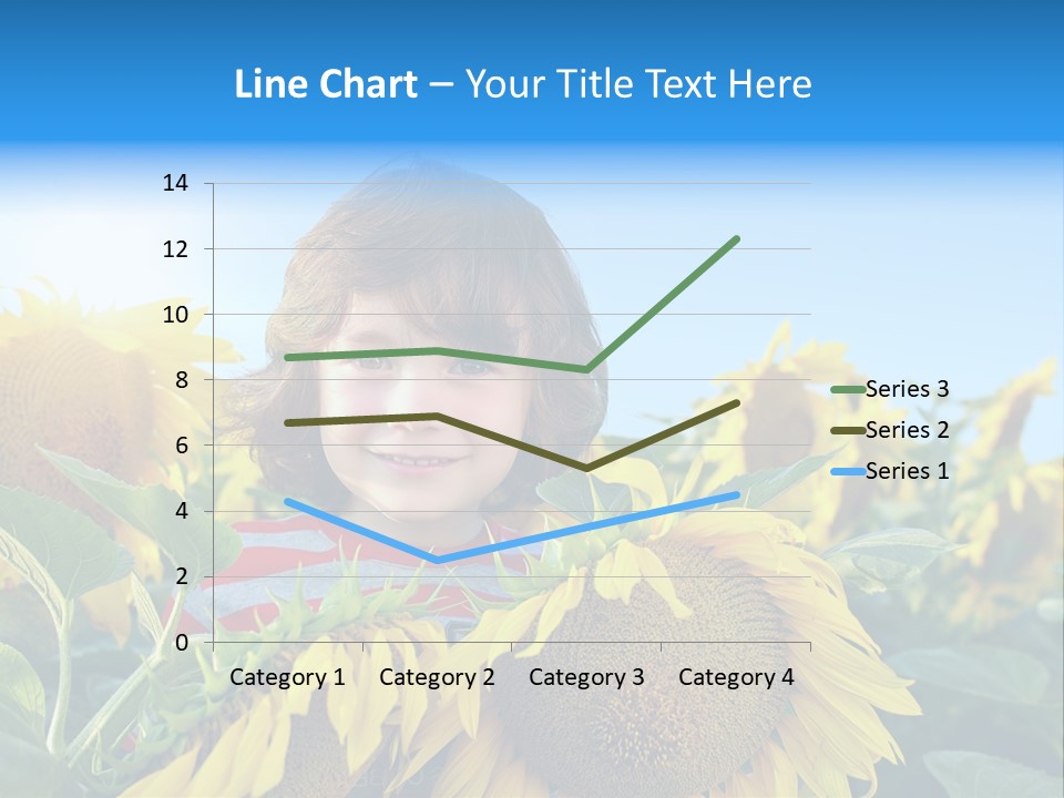 Blau Natur Feld PowerPoint Template
