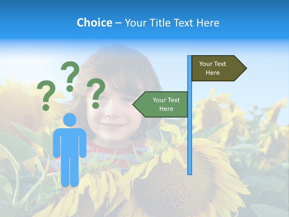 Blau Natur Feld PowerPoint Template