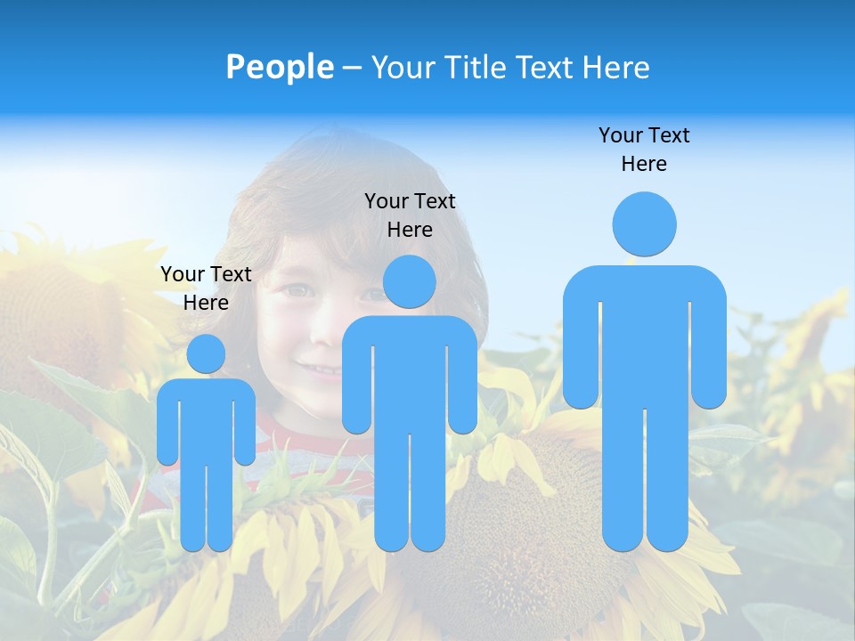 Blau Natur Feld PowerPoint Template