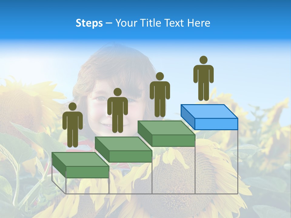 Blau Natur Feld PowerPoint Template