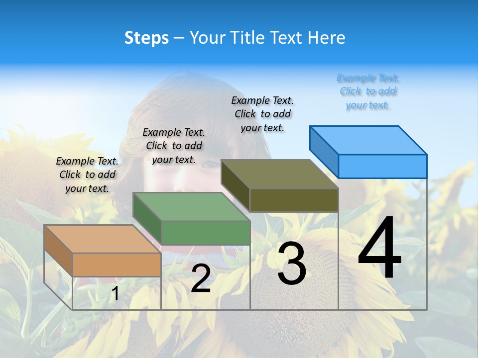 Blau Natur Feld PowerPoint Template