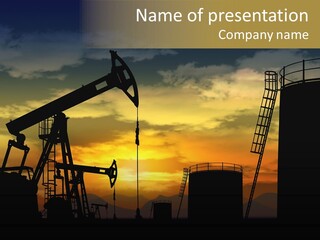 Flammable Environmental Terminal PowerPoint Template