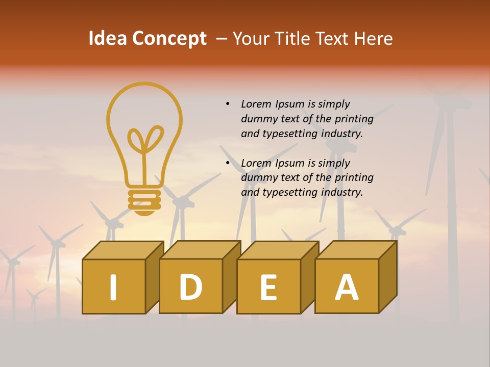 Innovation Development Plant PowerPoint Template