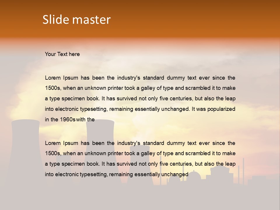 Waste Plant Technology PowerPoint Template