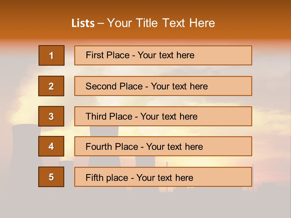 Waste Plant Technology PowerPoint Template