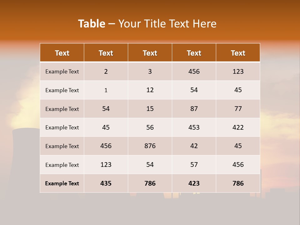 Waste Plant Technology PowerPoint Template