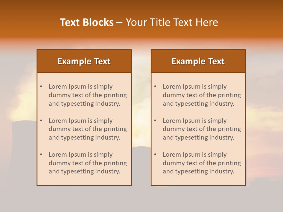 Waste Plant Technology PowerPoint Template