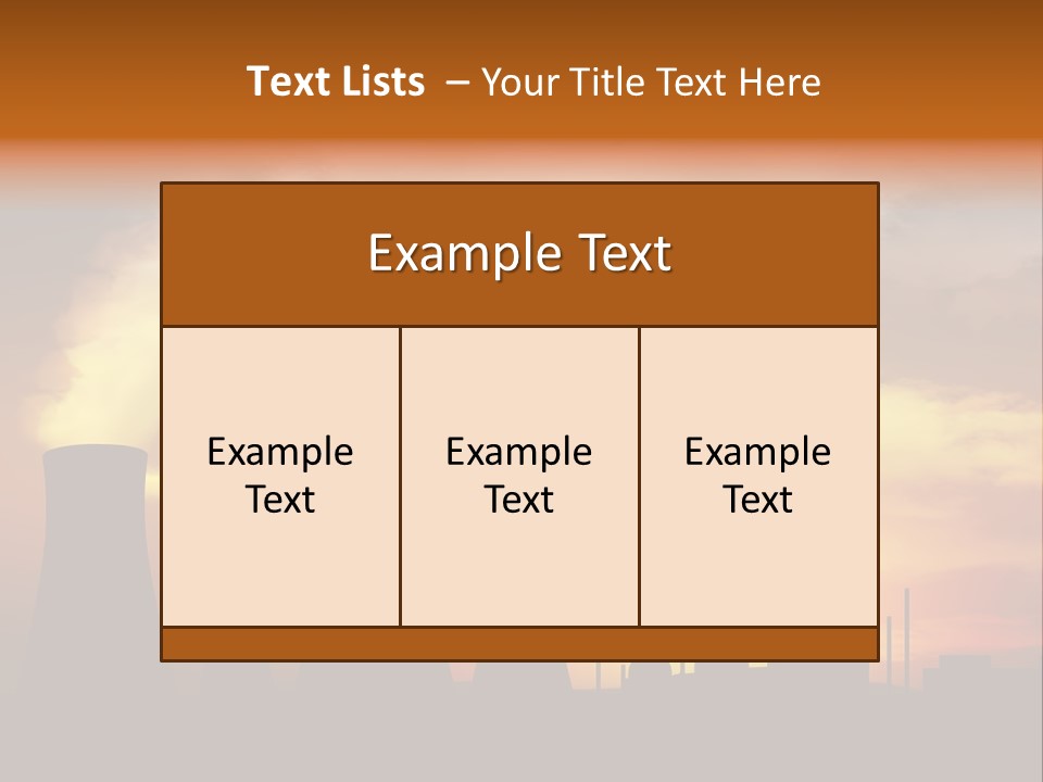 Waste Plant Technology PowerPoint Template