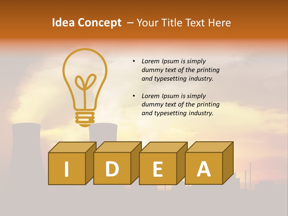 Waste Plant Technology PowerPoint Template