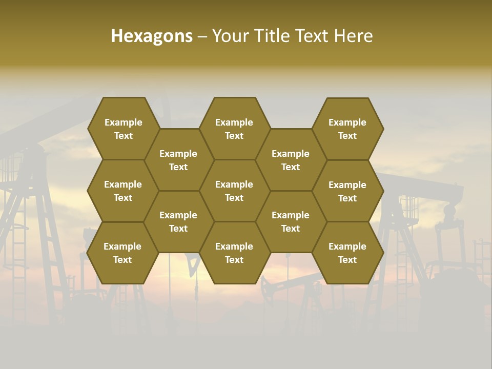 Sunset Silhouette Rig PowerPoint Template