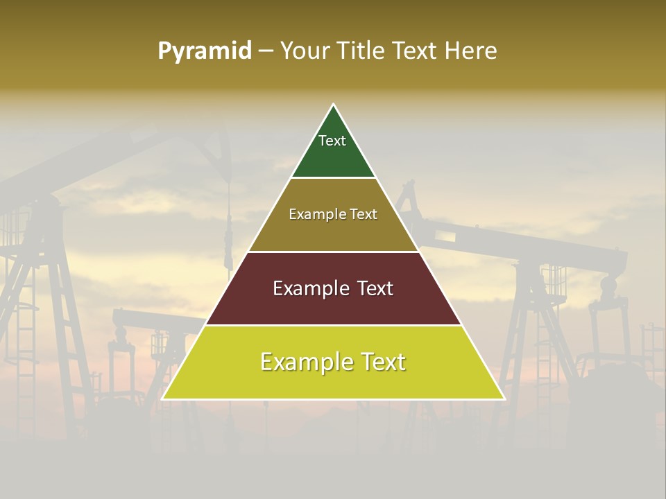 Sunset Silhouette Rig PowerPoint Template