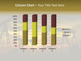 Sunset Silhouette Rig PowerPoint Template