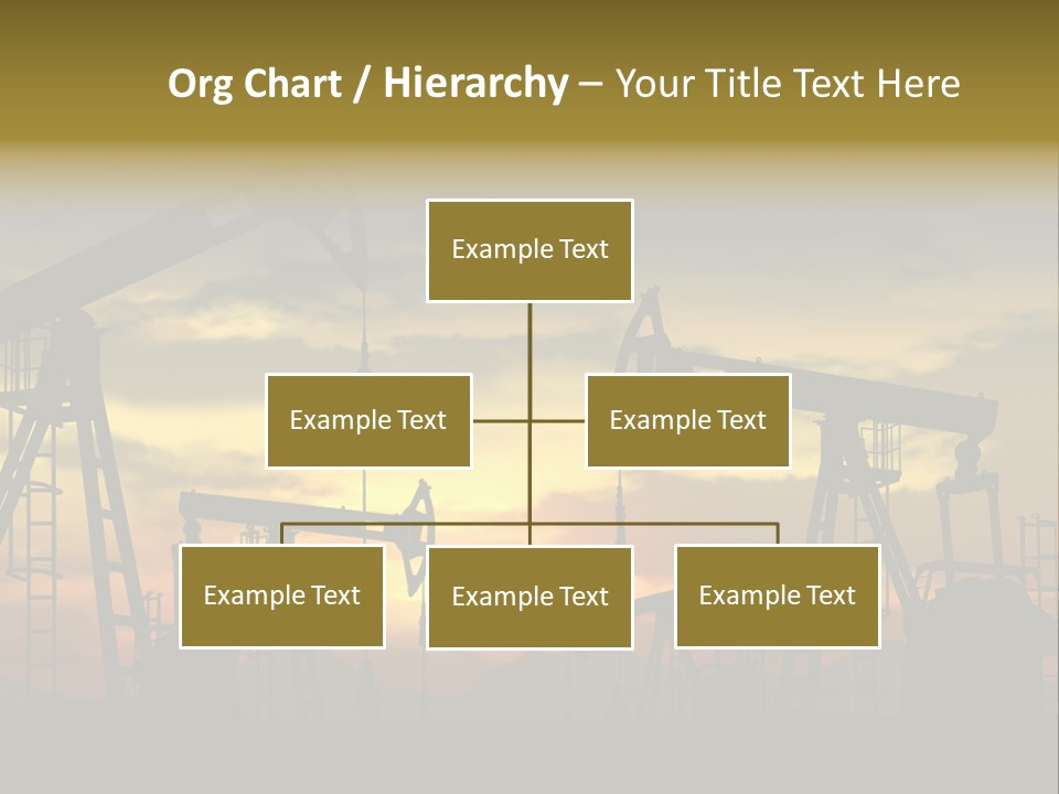 Sunset Silhouette Rig PowerPoint Template