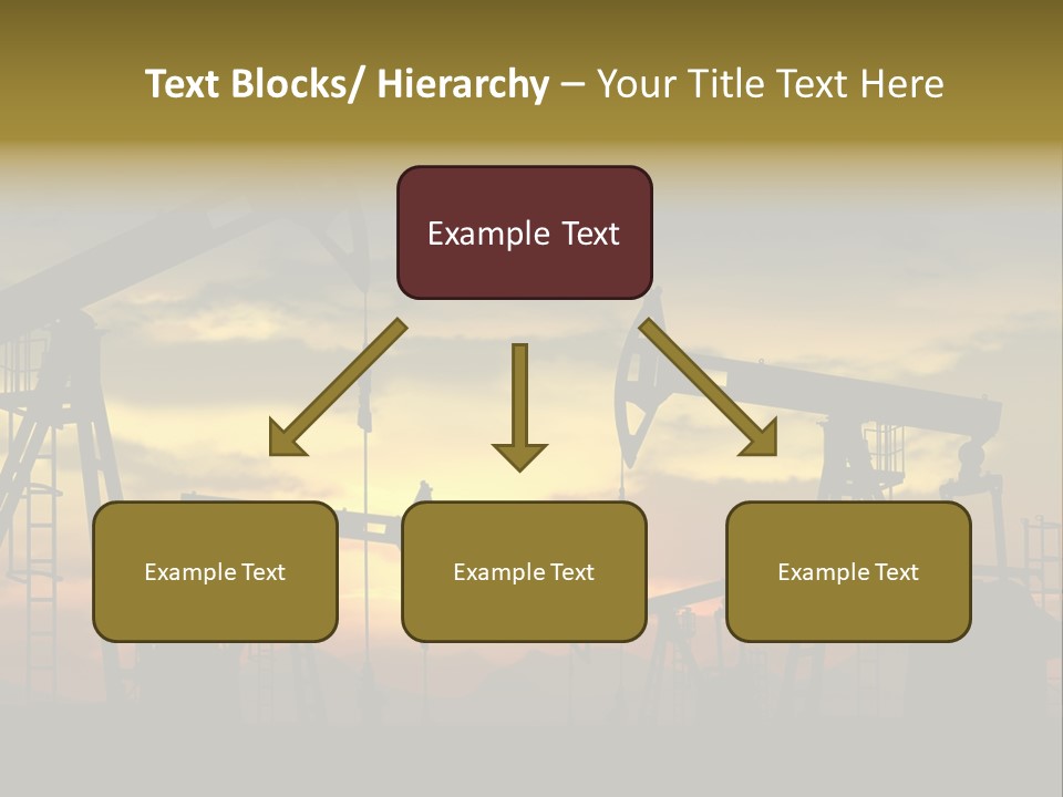 Sunset Silhouette Rig PowerPoint Template