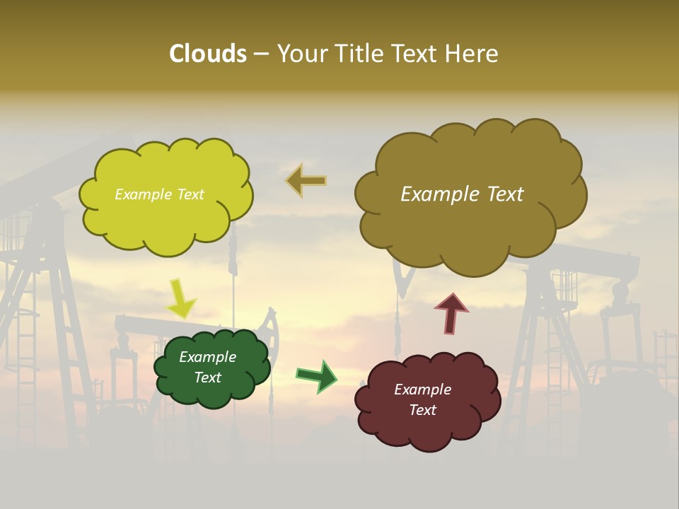 Sunset Silhouette Rig PowerPoint Template