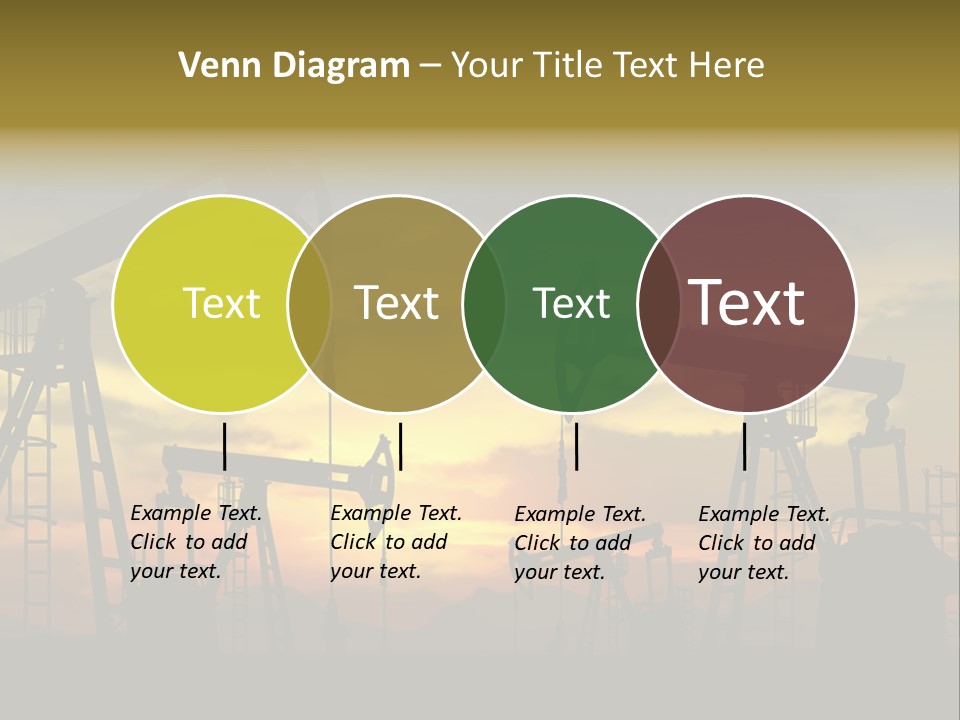 Sunset Silhouette Rig PowerPoint Template