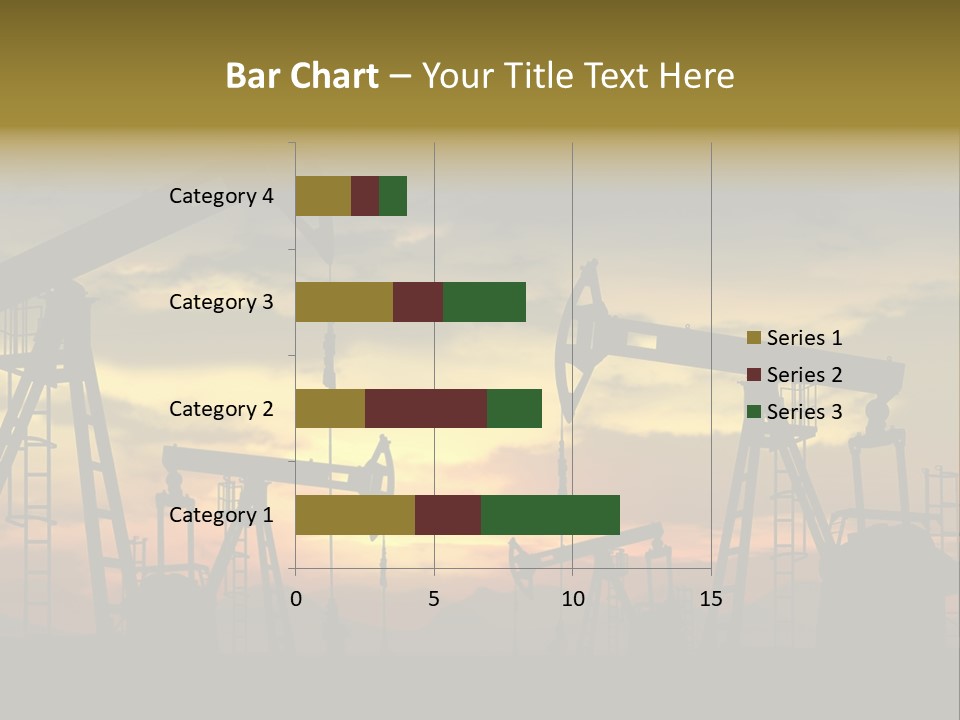 Sunset Silhouette Rig PowerPoint Template