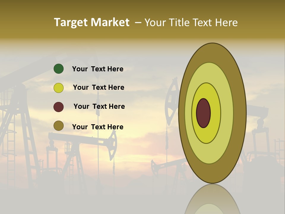 Sunset Silhouette Rig PowerPoint Template