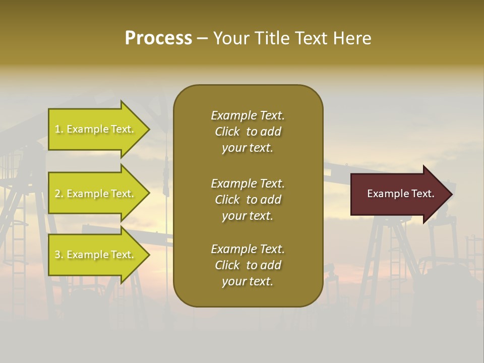 Sunset Silhouette Rig PowerPoint Template