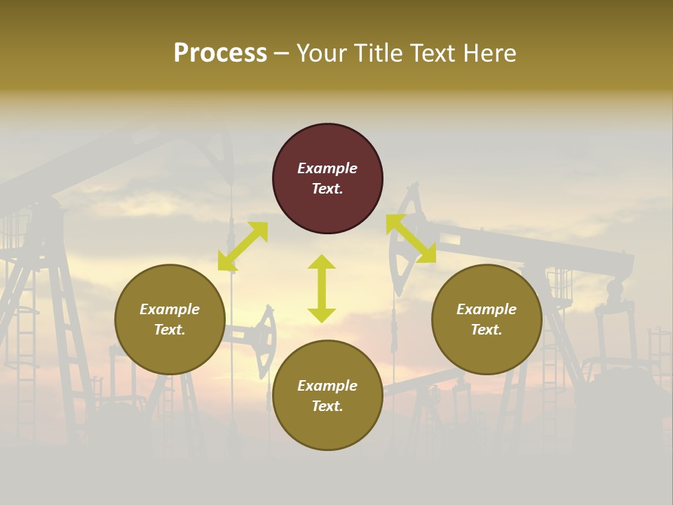 Sunset Silhouette Rig PowerPoint Template