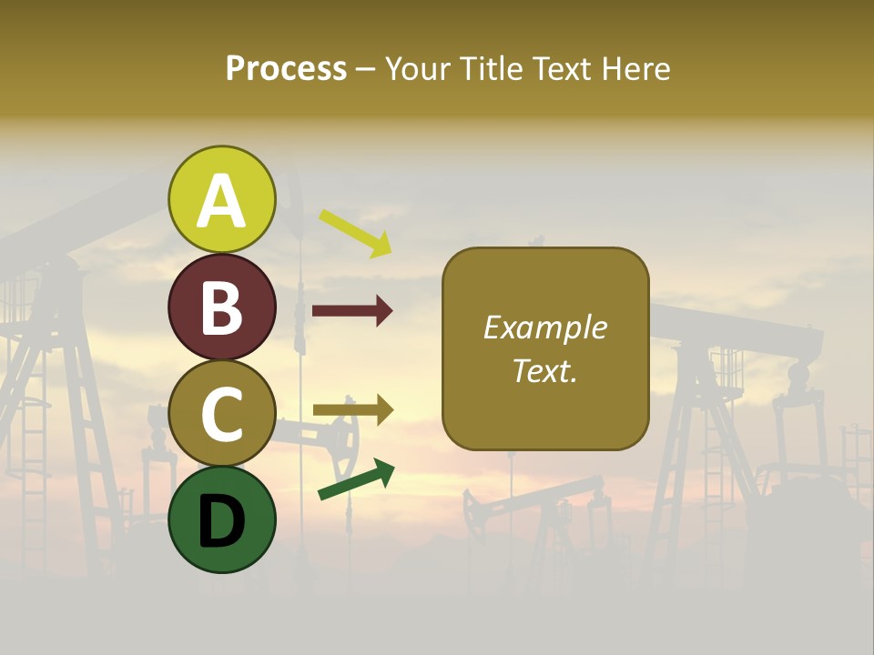 Sunset Silhouette Rig PowerPoint Template