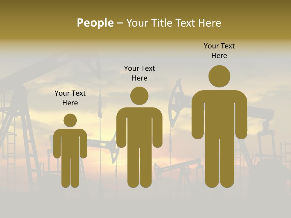 Sunset Silhouette Rig PowerPoint Template