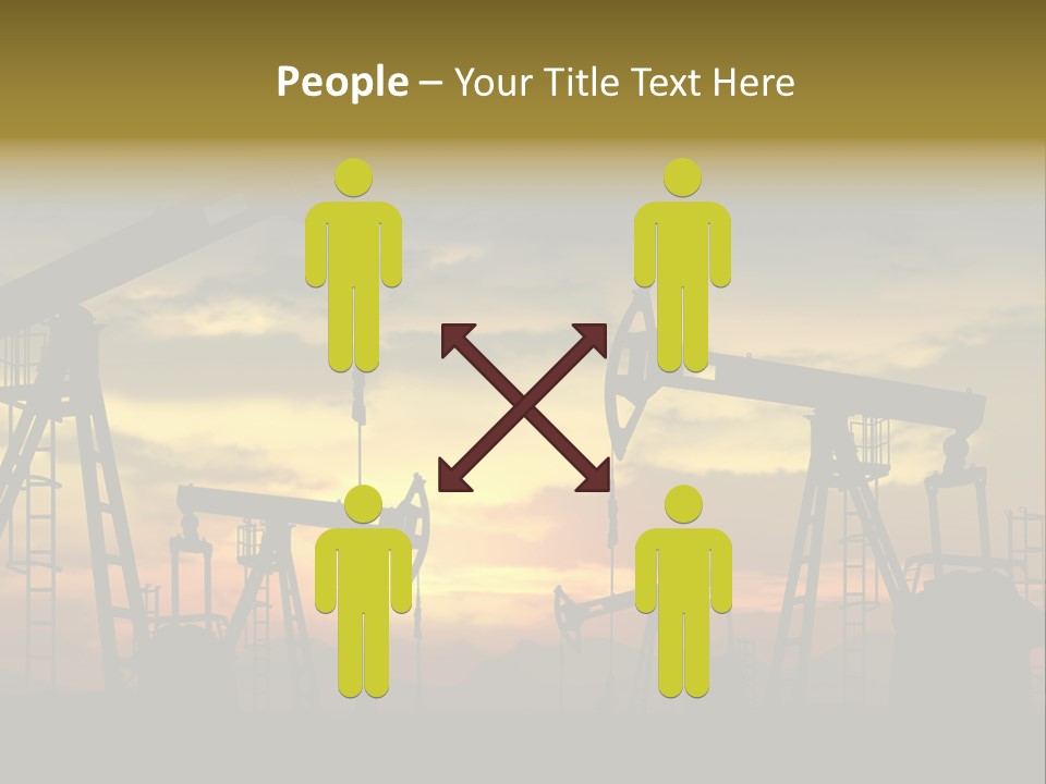 Sunset Silhouette Rig PowerPoint Template