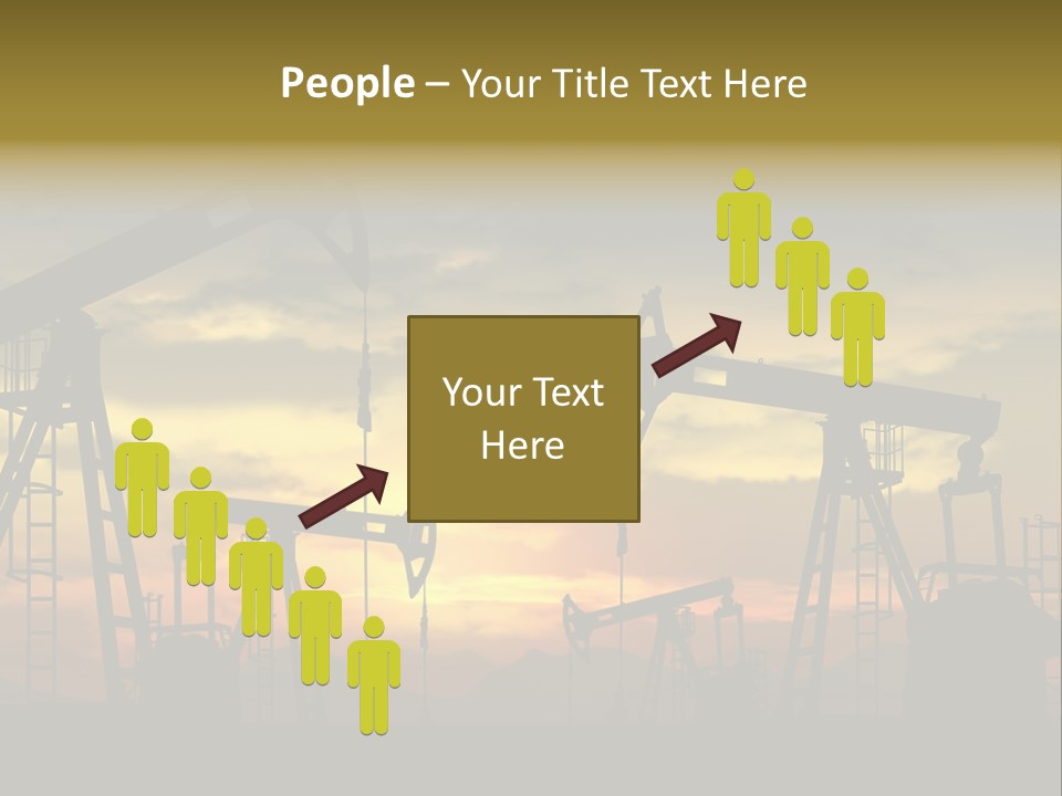 Sunset Silhouette Rig PowerPoint Template