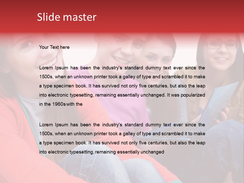 Expression Education Friends PowerPoint Template