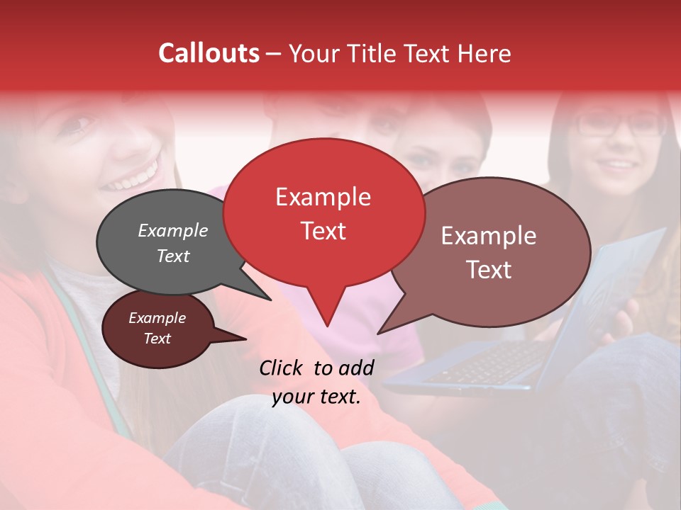 Expression Education Friends PowerPoint Template