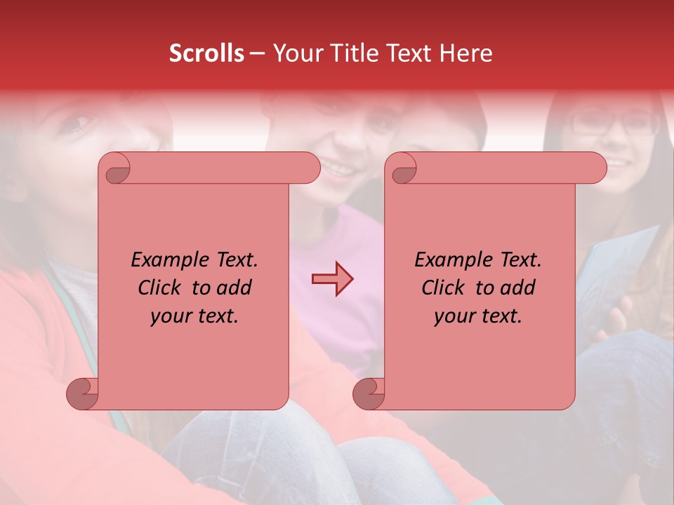 Expression Education Friends PowerPoint Template